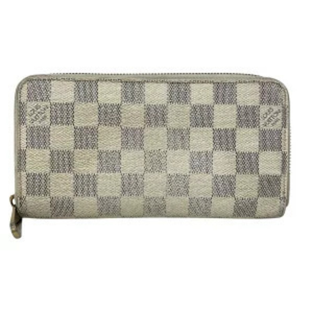 Louis Vuitton Damier Azur White Zippy Wallet Long